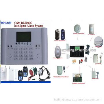 GSM Wireless Home Security Alarm System, Wired Home Wireless GSM Home Alarm System with Control Panel